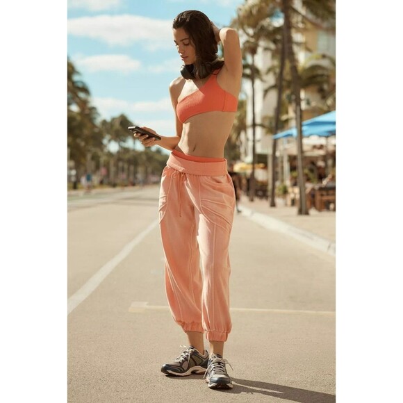 Coral Women's Joggers - Picture 2 of 8